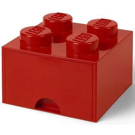 LEGO Úložný box 250x252x181 se šuplíkem červený
