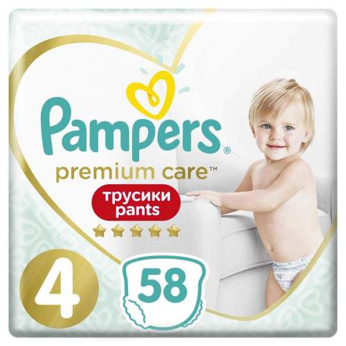 Pampers Premium Care Pants Velikost 4, 58ks