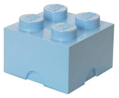 LEGO Úložný box 250x252x181 světle modrý