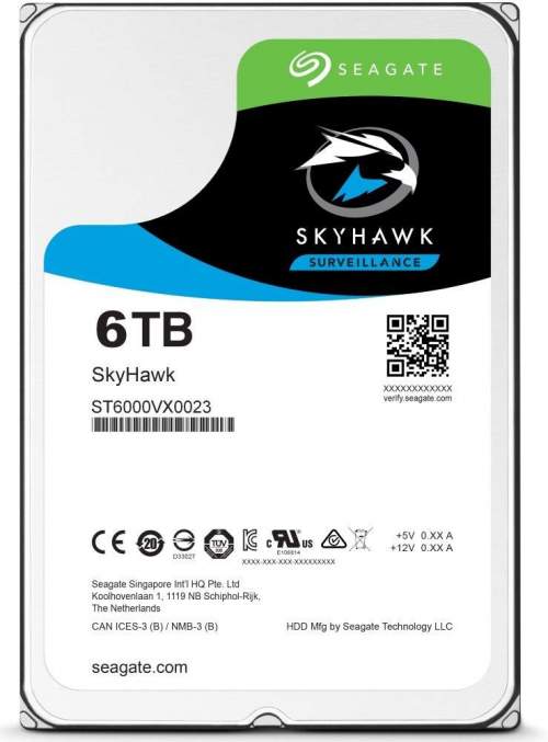 Seagate HDD SKYHAWK 3,5" - 6TB