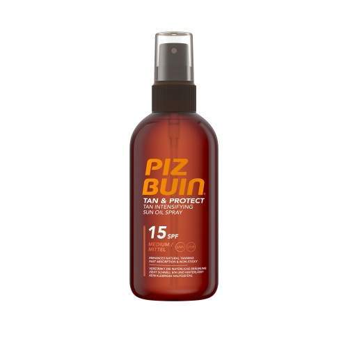 Piz Buin TAN & PROTECT Oil Spray SPF 15 olejový sprej urychlující opalování 150 ml