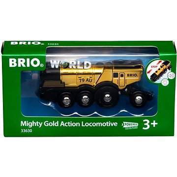 BRIO 33630 Mohutná zlatá akční lokomotiva