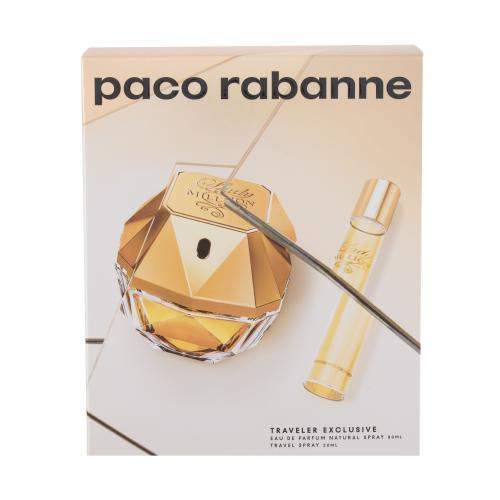Paco Rabanne Lady Million sada parfémovaná voda 80 ml + parfémovaná voda 20 ml pro ženy
