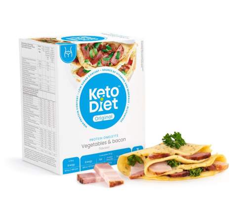 Keto omeleta se slaninovou příchutí (7 porcí) - KetoDiet - 100% česká keto dieta