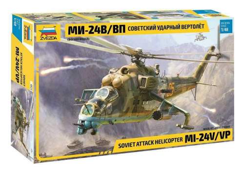 Zvezda  vrtulník MIL-Mi 24 V VP 1:48