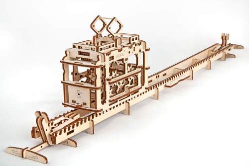 Ugears 3D mechanický model Tramvaj s kolejemi