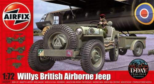 Classic Kit military Willys Jeep, Trailer &amp; 6PDR Gun 1:72
