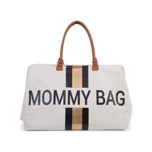 CHILDHOME Přebalovací taška Mommy Bag Off White / Black Gold