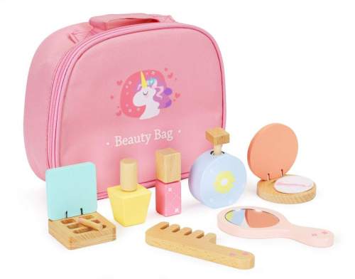 Eco Toys Dřevěná kosmetická sada s taškou