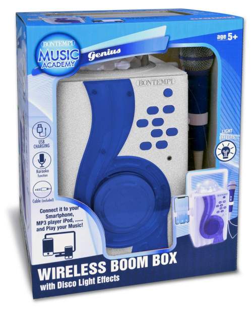 Bontempi Karaoke boom box s disco světelnými efekty