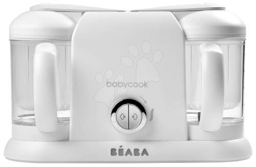 BEABA Kuchyňský robot Babycook ® Plus 4 - v 1 bílé / stříbrné