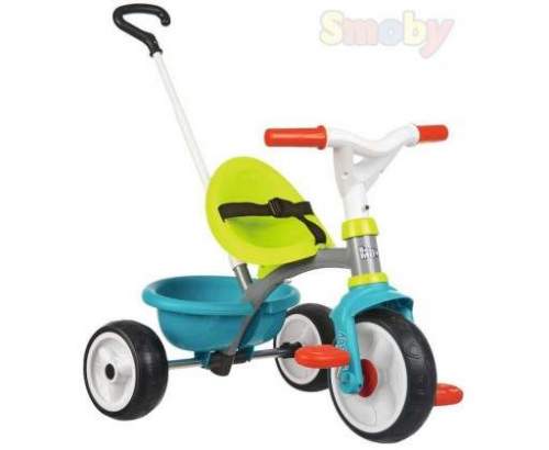Smoby tříkolka Be Move Blue s Eva kolečky a volnoběhem modrá