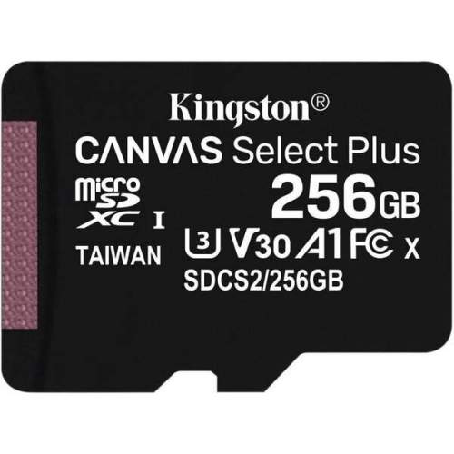 Kingston Micro SDXC Canvas Select Plus 100R 256GB 100MB/s UHS-I SDCS2/256GBSP