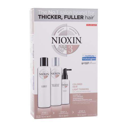 Nioxin System 3 sada šampon System 3 Cleanser Shampoo 150 ml + kondicionér System 3 Revitalising Conditioner 150 ml + vlasová péče System 3 Scalp & Hair Treatment 50 ml pro ženy