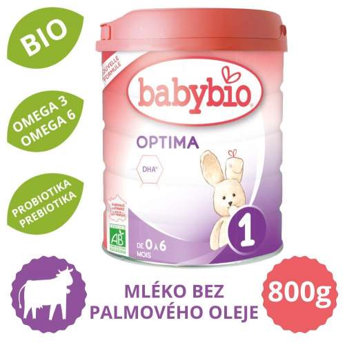 BABYBIO OPTIMA 1 kojenecké bio mléko 800g