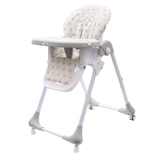 New Baby Jídelní židlička Gray Star