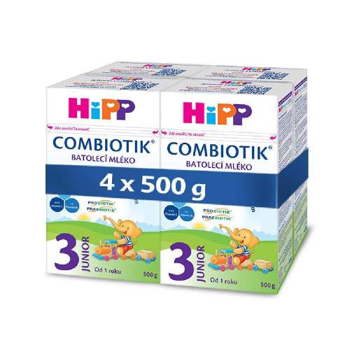 HiPP MLÉKO HiPP 3 JUNIOR Combiotik 4x500g