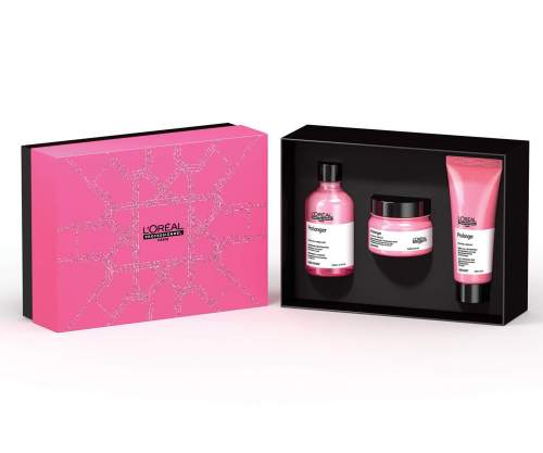 LOREAL Gift SET Pro Longer Xmas - dárková sada - šampon + maska + multi krém 10-in-1