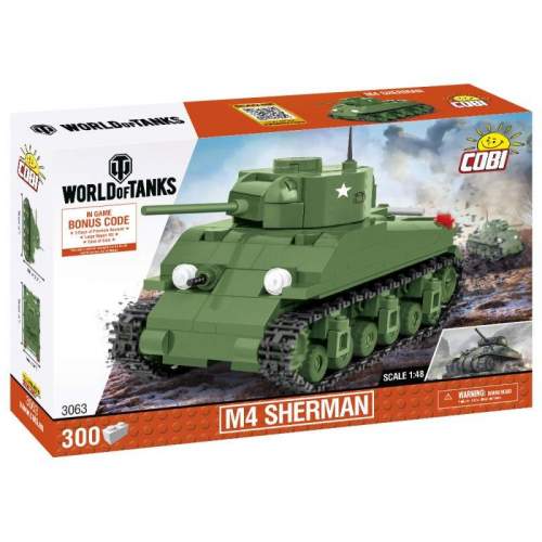 COBI 3063 World of Tanks Americký tank Sherman M4