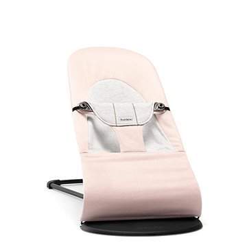 BabyBjörn Lehátko Balance Soft Light Pink/Grey Cotton/Jersey růžové