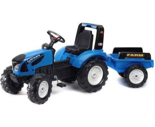 FALK Set traktor Landini serie 7 šlapací Modrý vozítko s valníkem