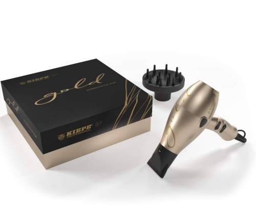 KIEPE Professional GOLD 2400W - profesionální fén na vlasy s difuzérem - zlatý