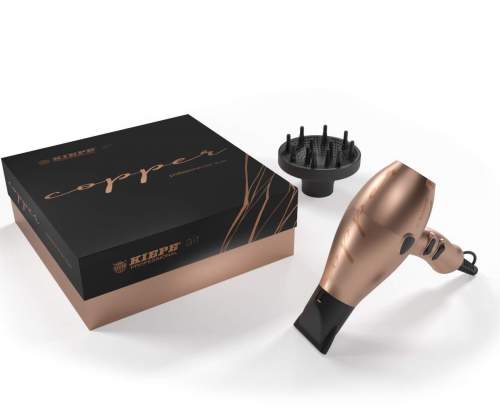 KIEPE Professional COPPER 2400W - profesionální fén na vlasy s difuzérem - měděný