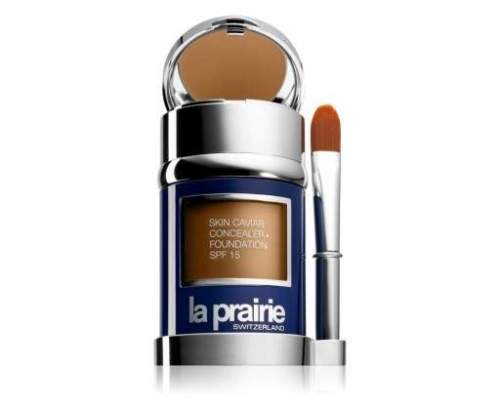 La Prairie Luxusní tekutý make-up s korektorem SPF 15 (Skin Caviar Concealer Foundation) 30 ml + 2 g Almond Beige