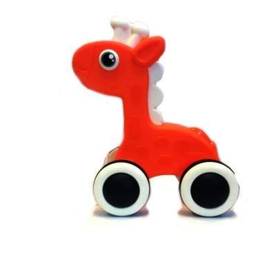 Tulimi Edukační hračka, tahací Žirafka - oranžová