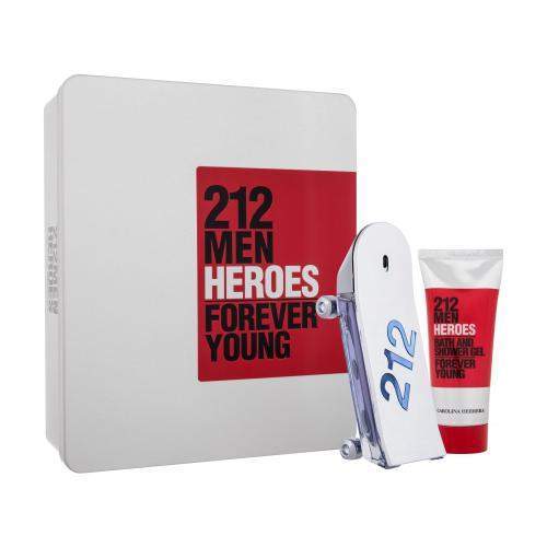 Carolina Herrera 212 Men Heroes dárková kazeta pro muže toaletní voda 90 ml + sprchový gel 100 ml