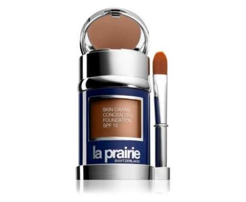 La Prairie Luxusní tekutý make-up s korektorem SPF 15 (Skin Caviar Concealer Foundation) 30 ml + 2 g Sunset Beige