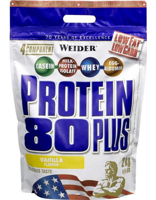 Weider Protein 80 Plus 2000g, jahoda