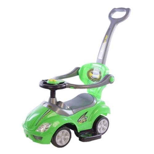 Dětské odrážedlo s vodící tyčí 3v1 Baby Mix Mega Car Varianta: zelená