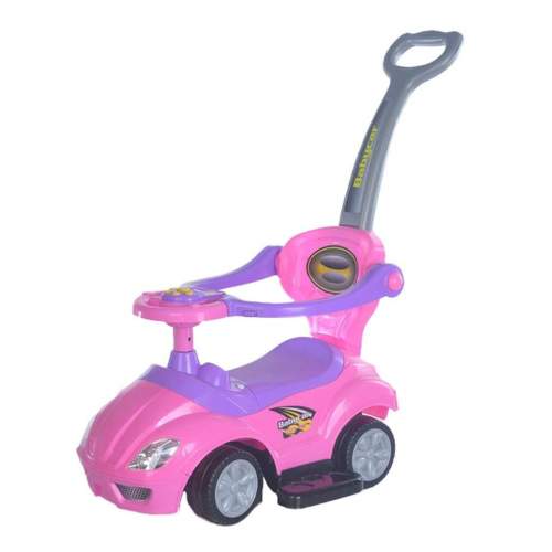 Dětské odrážedlo s vodící tyčí 3v1 Baby Mix Mega Car Varianta: růžová