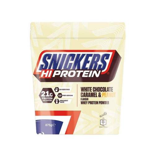 Mars Snickers White HiProtein Powder 875 g, bílá čokoláda-karamel-arašíd