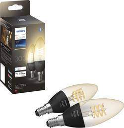 Philips Hue White 4.5W 550 Filament svíčka E14, 2ks