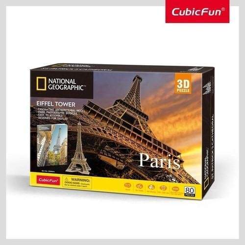 CubicFun 3D National Geographic - Eiffelova věž 80 dílků