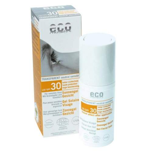 Opalovací transparentní gel na obličej SPF 30 30 ml Eco Cosmetics