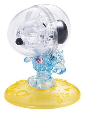 HCM KINZEL 3D Crystal Astronaut Snoopy 35 dílků