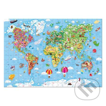 Janod Puzzle Mapa světa 300 ks