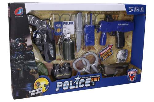 Policie set zbraně a vybavení