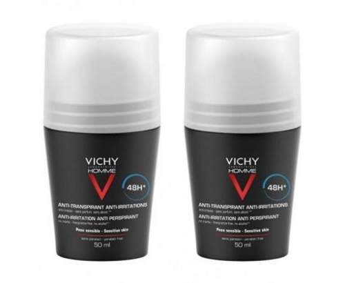 Vichy Homme 48H Deo roll-on (Anti-Transpirant Extra Sensitive) 2 x 50 ml