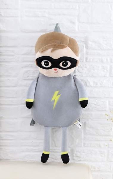 Metoo Dětský batůžek Super Boy šedý