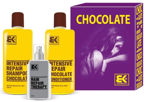 BK Brazil Keratin Chocolate šampon 300 ml + kondicionér 300 ml + olej / sérum 100 ml dárková sada