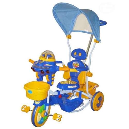 Euro Baby Dětská tříkolka Ufo modro/žlutá