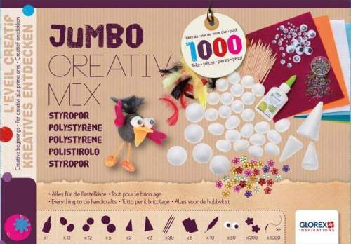 Glorex Jumbo kreativní sada polystyren 1000ks
