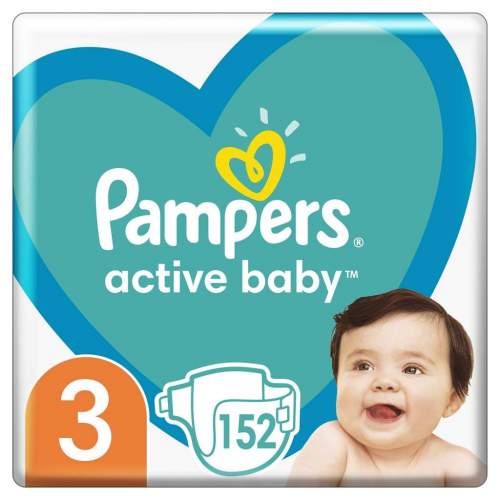 PAMPERS Active Baby 3 (6-10 kg) 152 ks