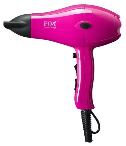 FOX Smart Pink Kadeřnický profi fén na vlasy s ionizací 2100W - růžový
