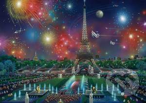 Schmidt Puzzle Ohňostroj nad Eiffelovou věží 1000 dílků