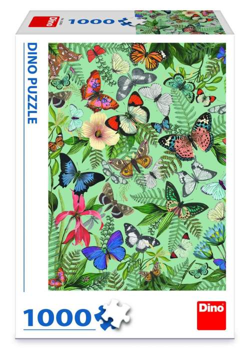 DINO Puzzle 1000 dílků Motýlí louka
